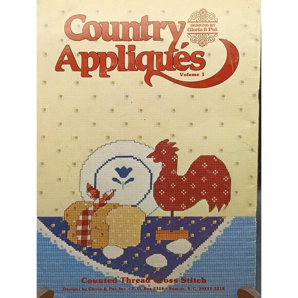 Country Appliqués Volume 1 Counted Thread Cross Stitch Patterns By Designs - Picture 2 of 2